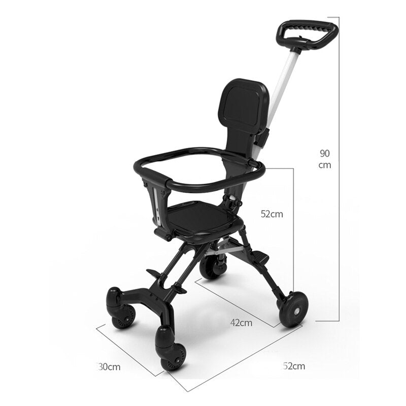 One-Click Fold High Landscape Baby Stroller