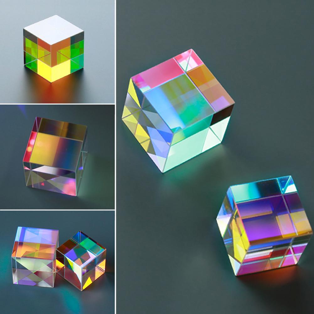 Colorful Light Reflecting Cube Home Decor