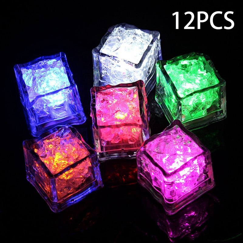 Colorful Water-Activated LED Ice Cubes