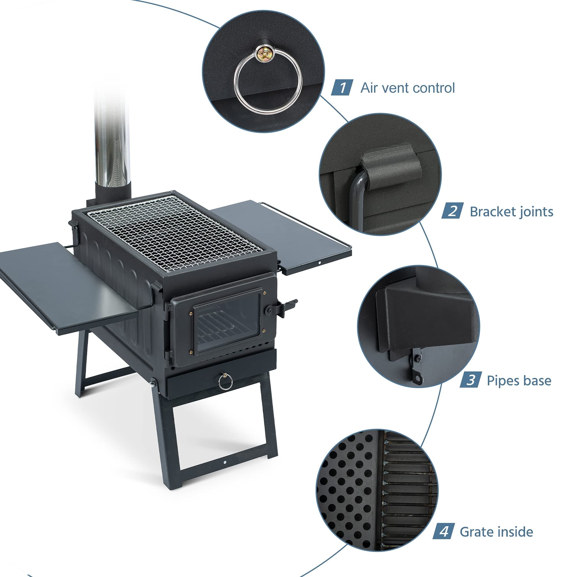 Outdoor Station Backyard Barbeque Stove