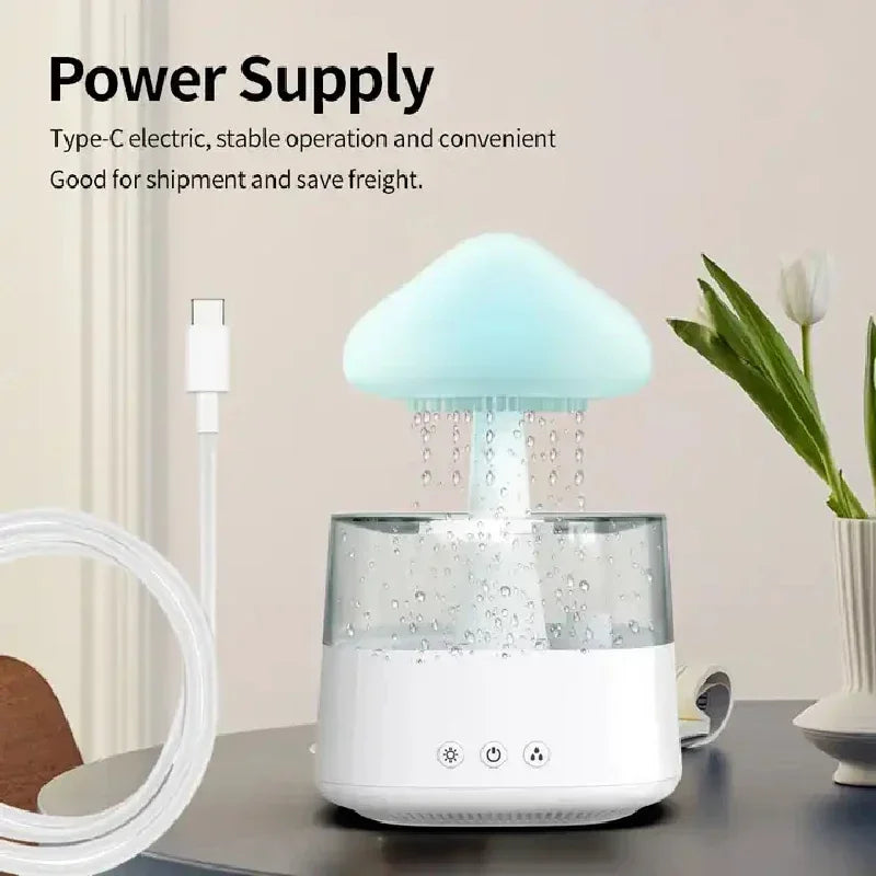 Cloud Rain Forest Aromatherapy Humidifier Lamp