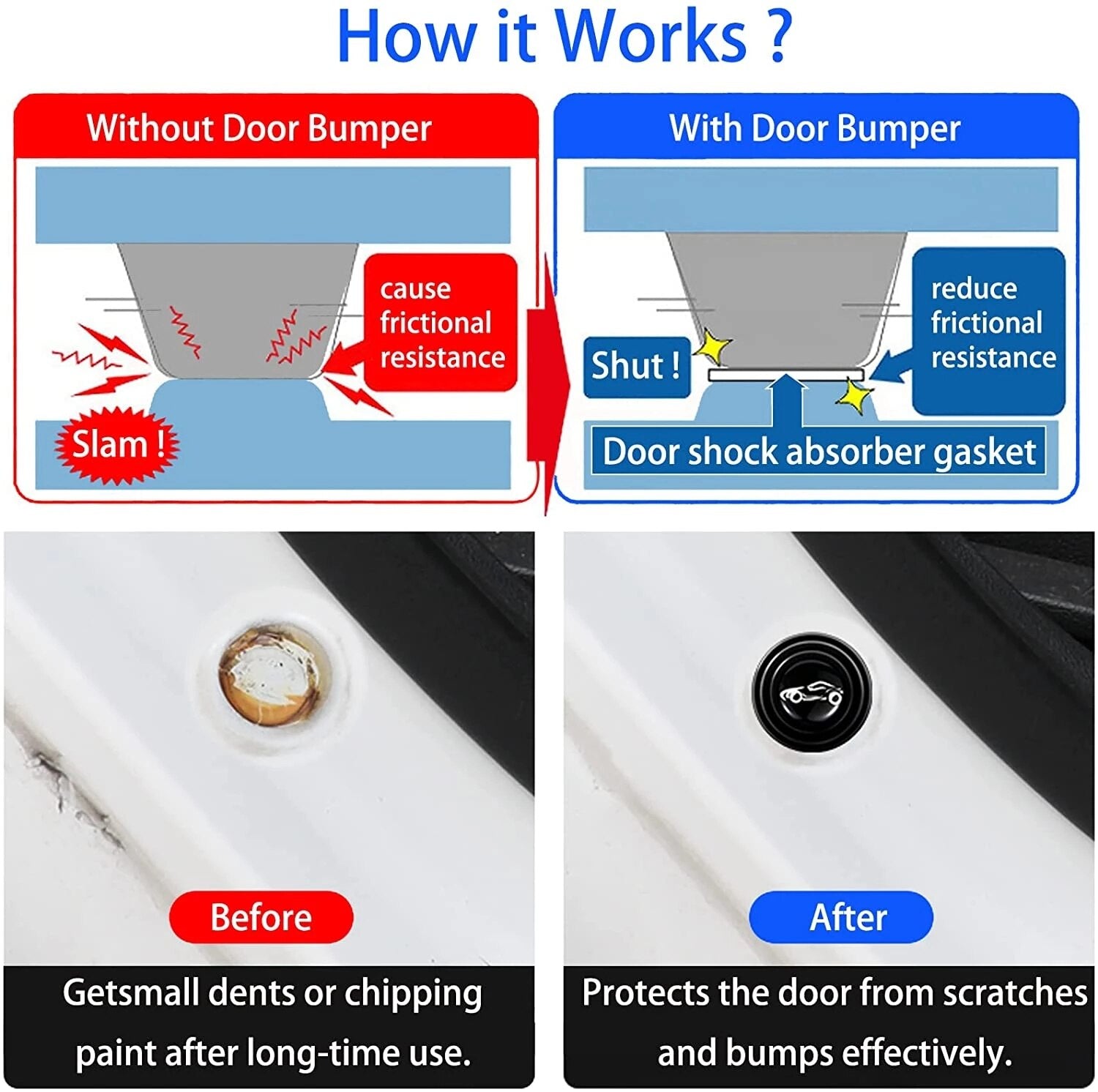 Car Door Shock Absorbing Pads