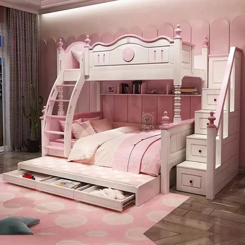 Fairy Tale Princess Castle Kids Bunk Bed