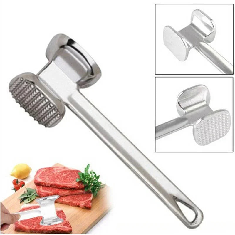 Dual-Sided Aluminum Meat Tenderizer Hammer