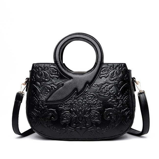 Classic Vintage Style Japanese Leather Handbag