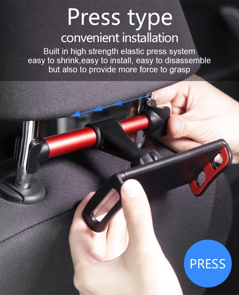 Adjustable Car Back Seat Long Phone Holder