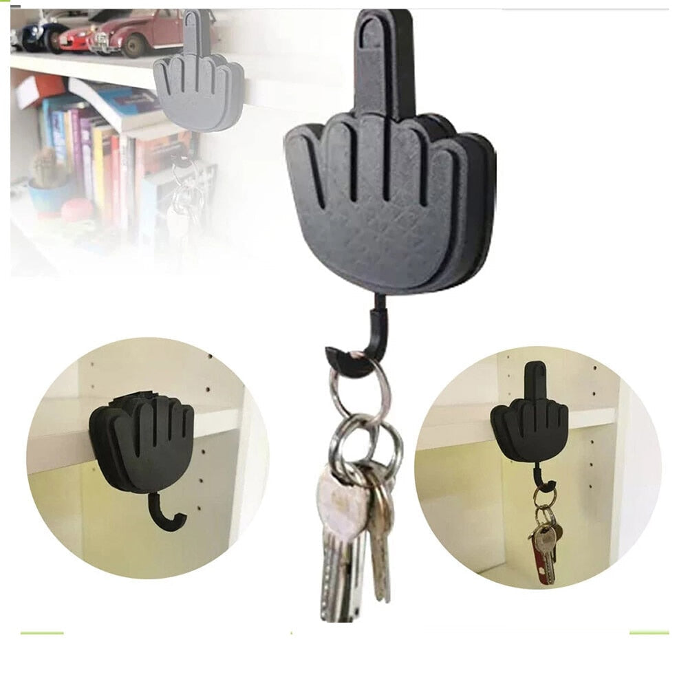 Middle Finger Wall Key Hook