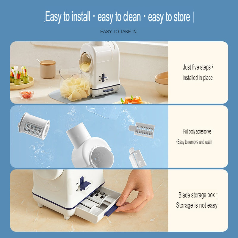 Multi Chop Adjustable Professional Electric Grater