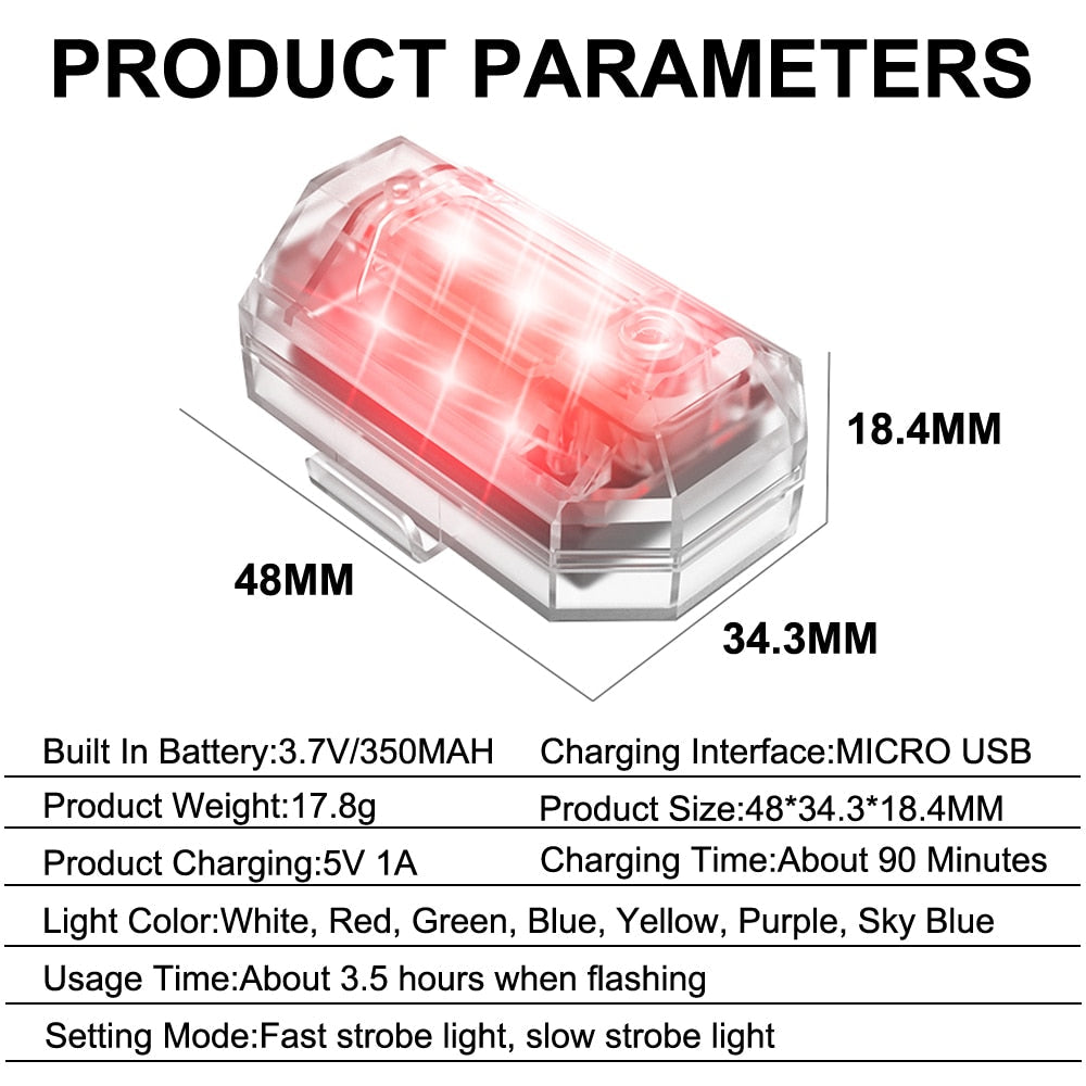 Anti-Collision Wireless Remote Control Flasher