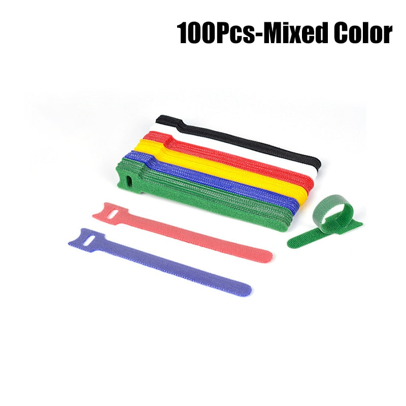 Multicolor Separable Cable Organizer Ties