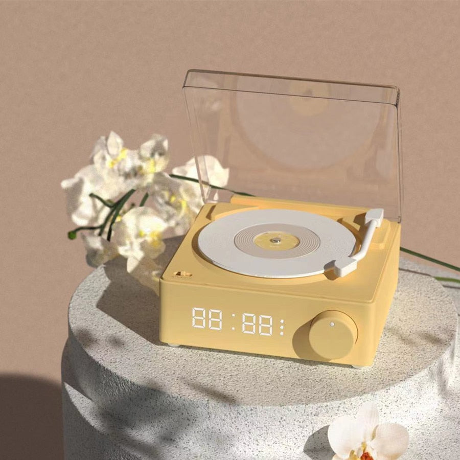 Vintage Vibes Mini Record Player Bluetooth Speaker