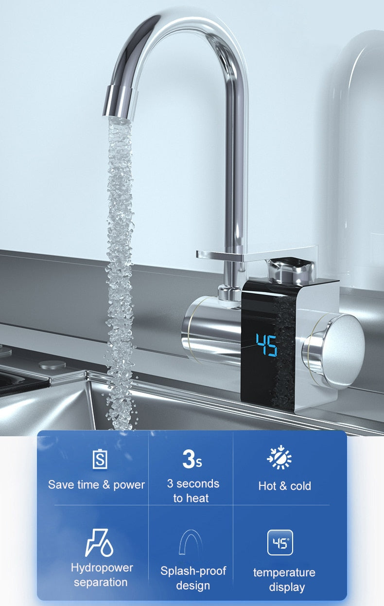 Smart Display Heating Kitchen Faucet