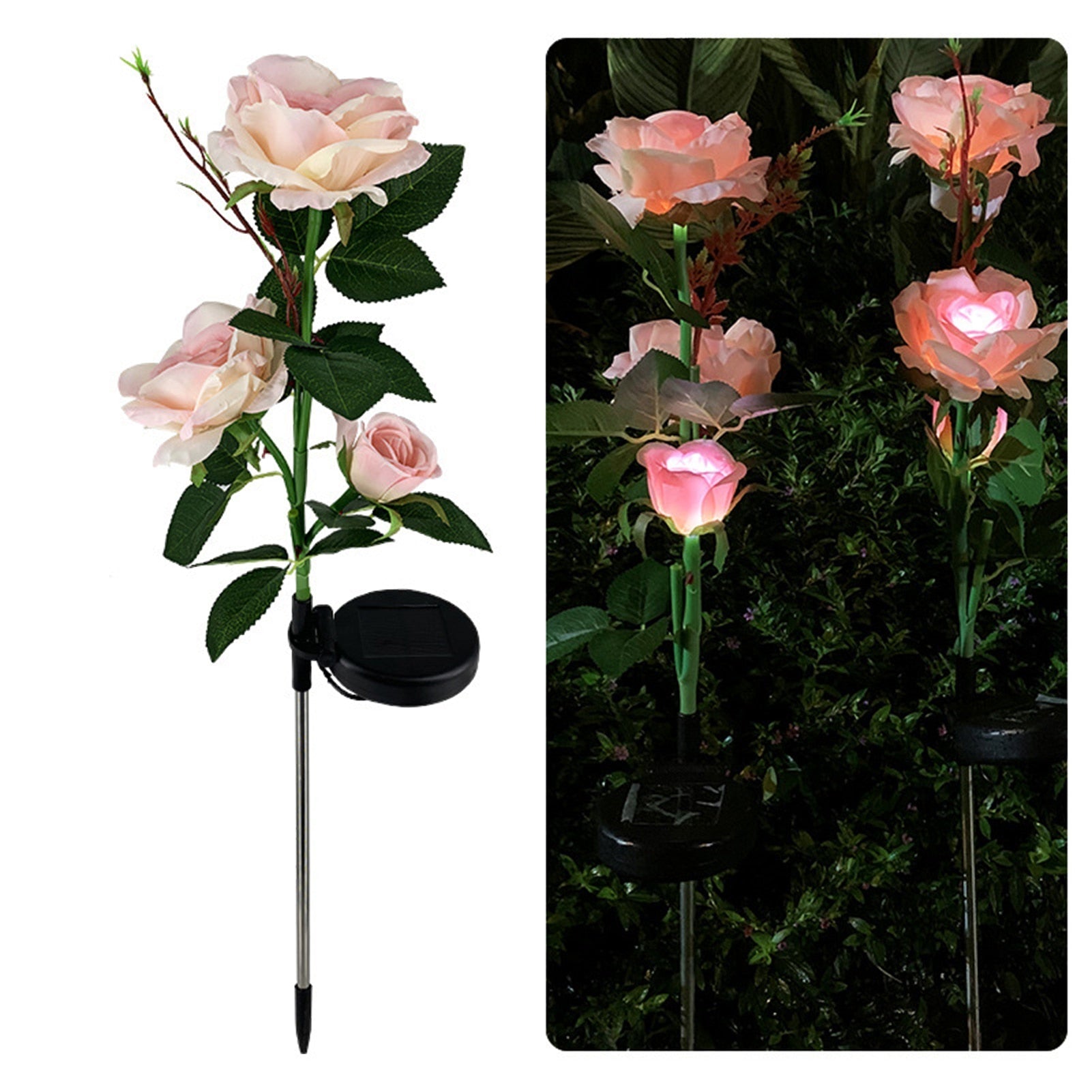 LED Solar Rose Decorative Light