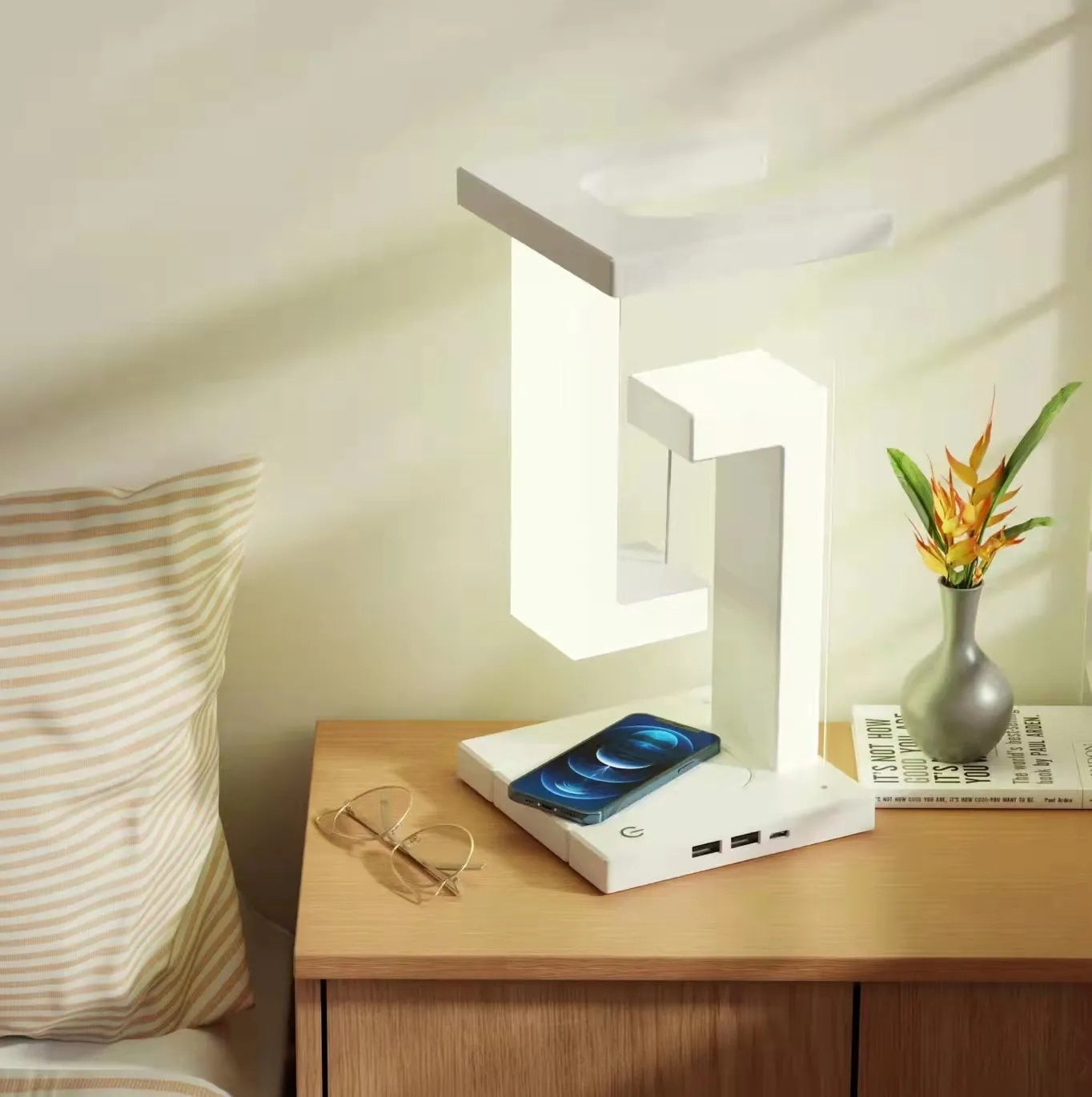 Anti Gravity Orbit Wireless Charging Night Lamp