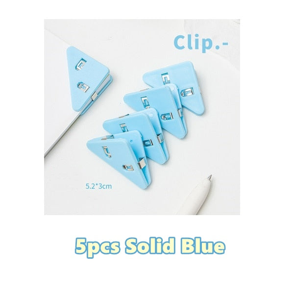 Easy Mark Colorful Triangle Book Corner Clip