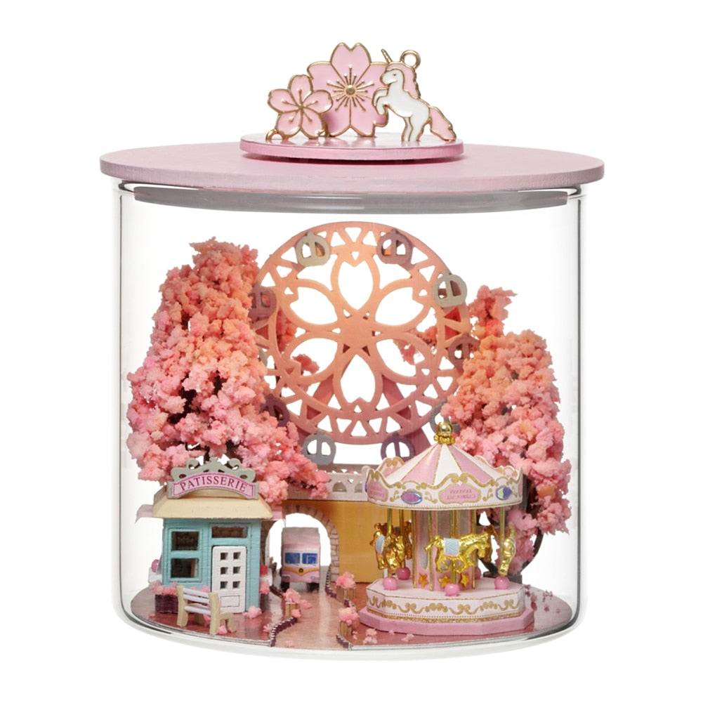 Mini Mansion Wooden Furnished Doll House