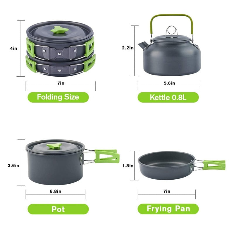 Camping Travel Cookware Kit