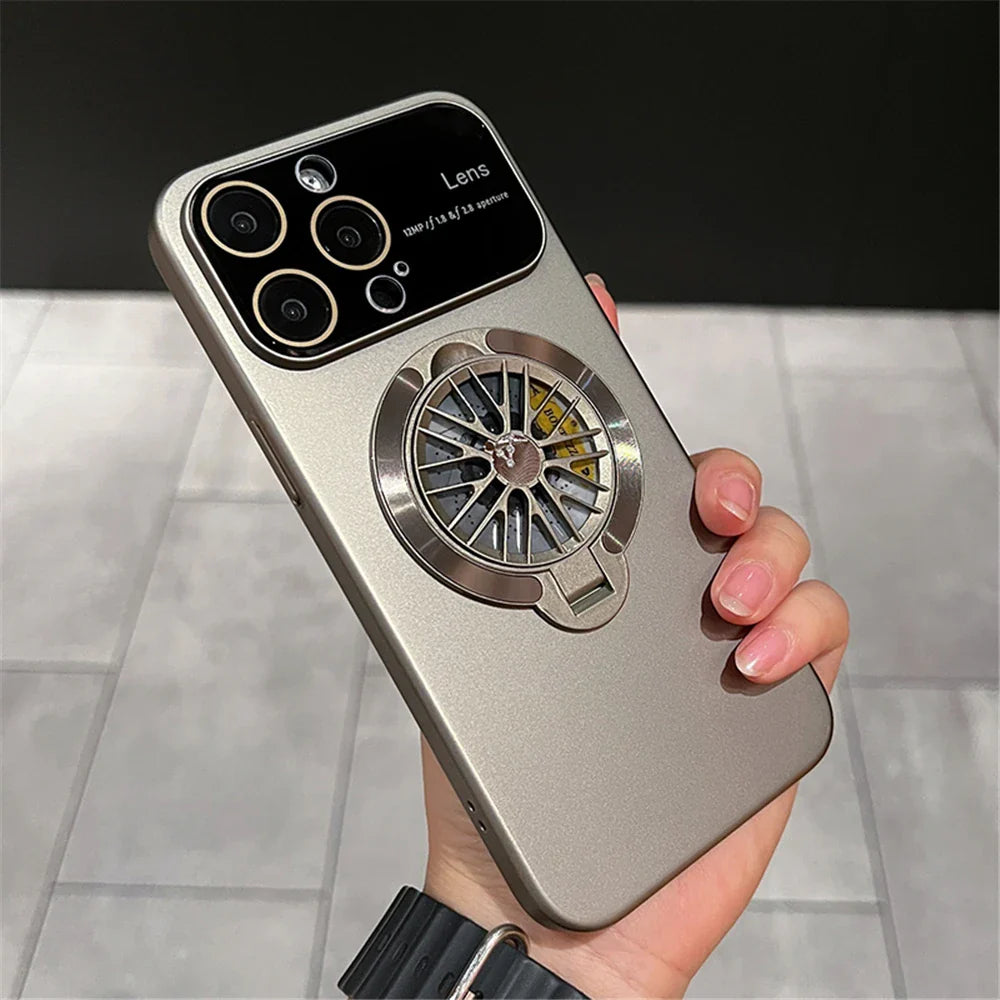 Rotation Heat Camera Protection iPhone Stand Phone Case