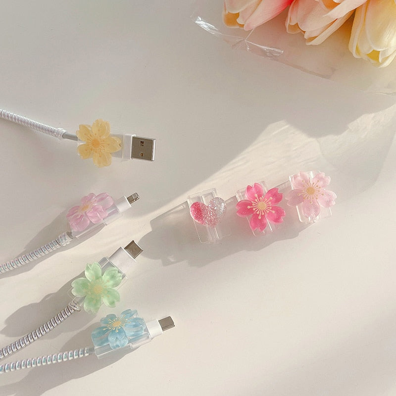 Flower Universal Cable Charger Protector