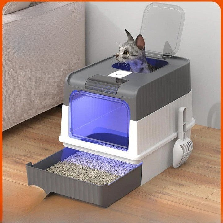 Rechargeable Deodorizing Ultimate Cat Litter Box