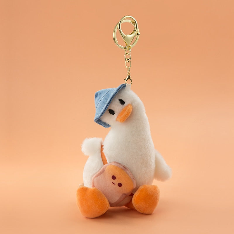 Lovely Crooked Duck Doll Keychain