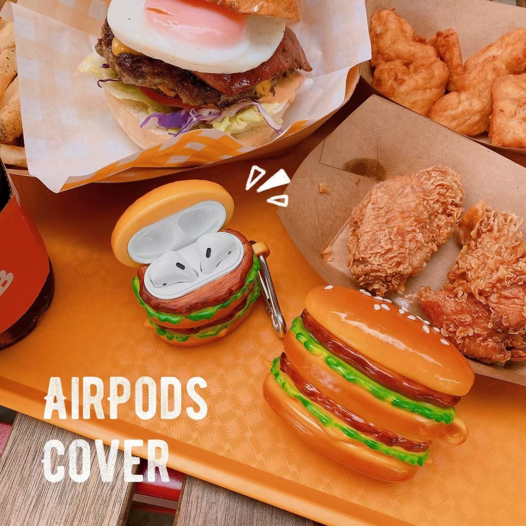 3D Fun Creative Food Airpods Case Cover