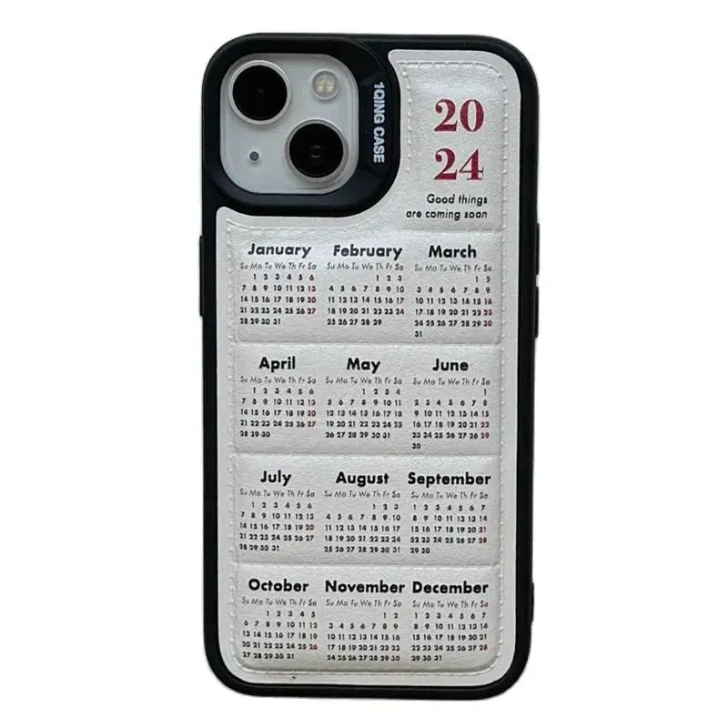 2024 Calendar Time Wrap iPhone Case