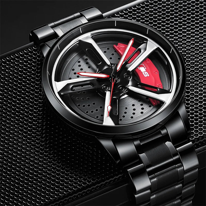 Speedster Chrono Quartz Spinning Wheel Men Watch