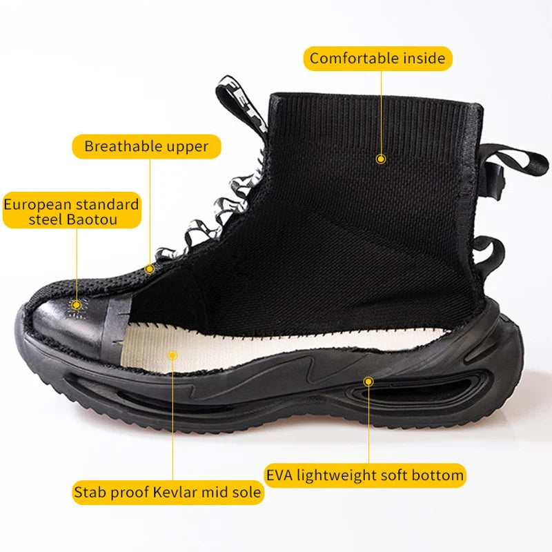 Construction Helper Anti-Smash Indestructible Safety Shoes