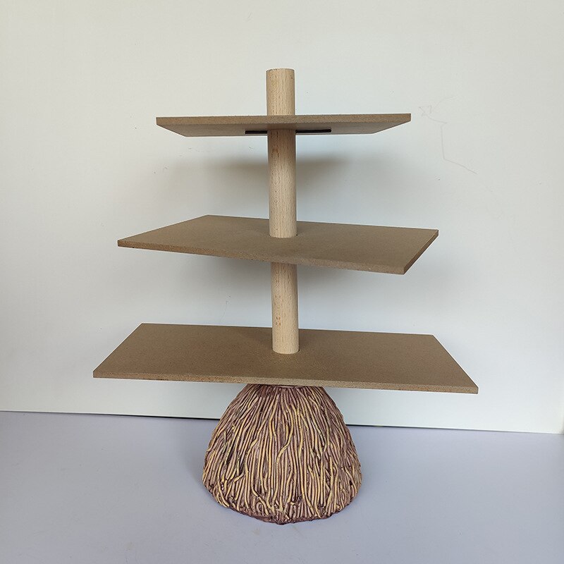 3-Tiered Witch Broom Shape Stand