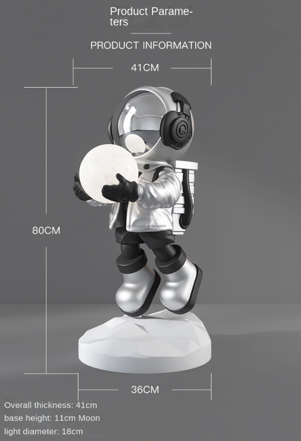 Creative Astronaut Statue Home Decor Lamp