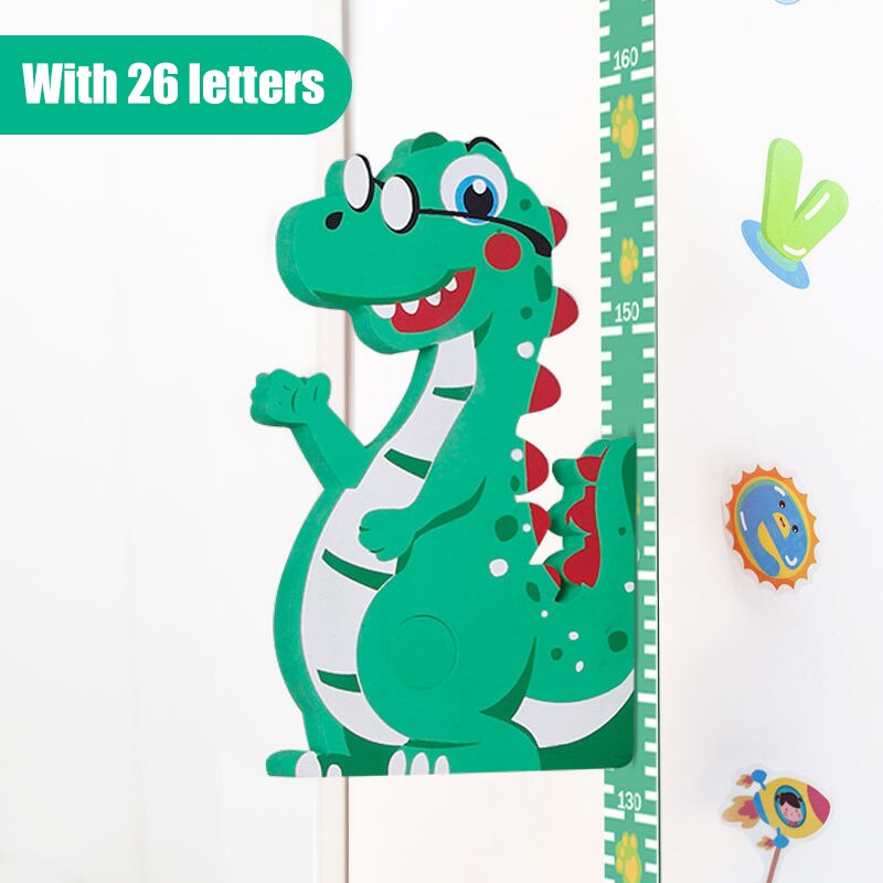 3d Cartoon Kids Height Sticker