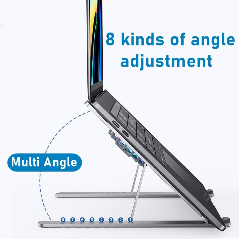 Foldable Aluminum Laptop Cooling Holder