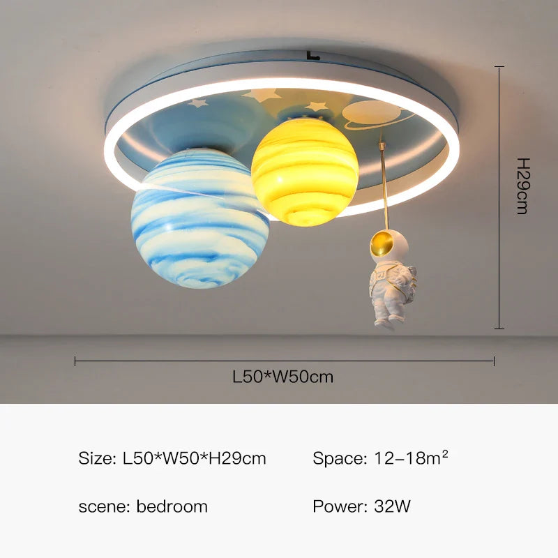 Dreamy Astronaut Lunar Light Led Ceiling Lamps