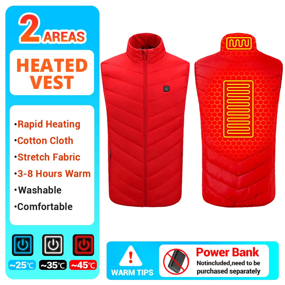 Hooded Heated Winter Camping Jacket