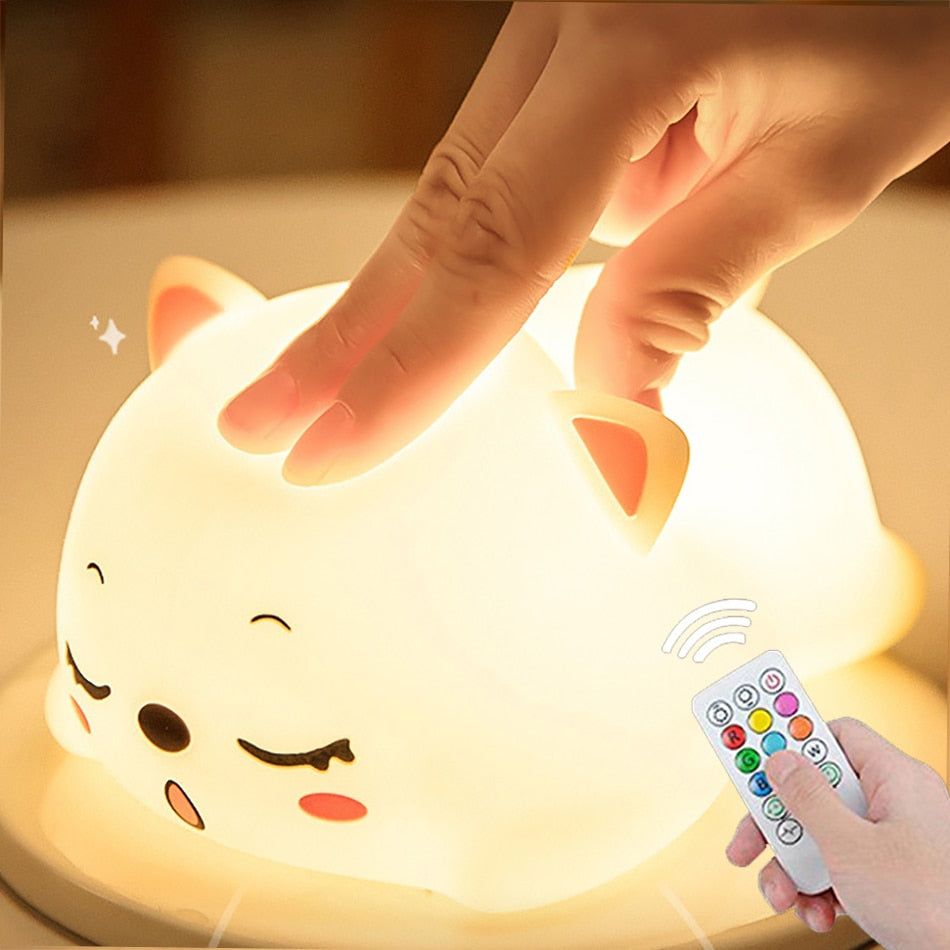 Mini Cat LED Touch Sensor Night Lamp