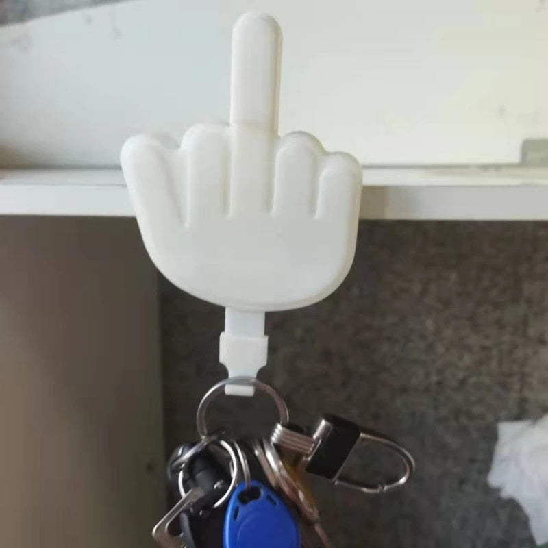 Middle Finger Wall Key Hook