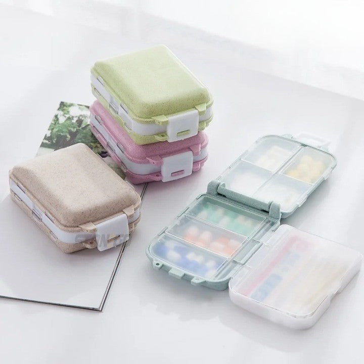 Pocket-Sized Home Pharmacy Pill Organizer Case