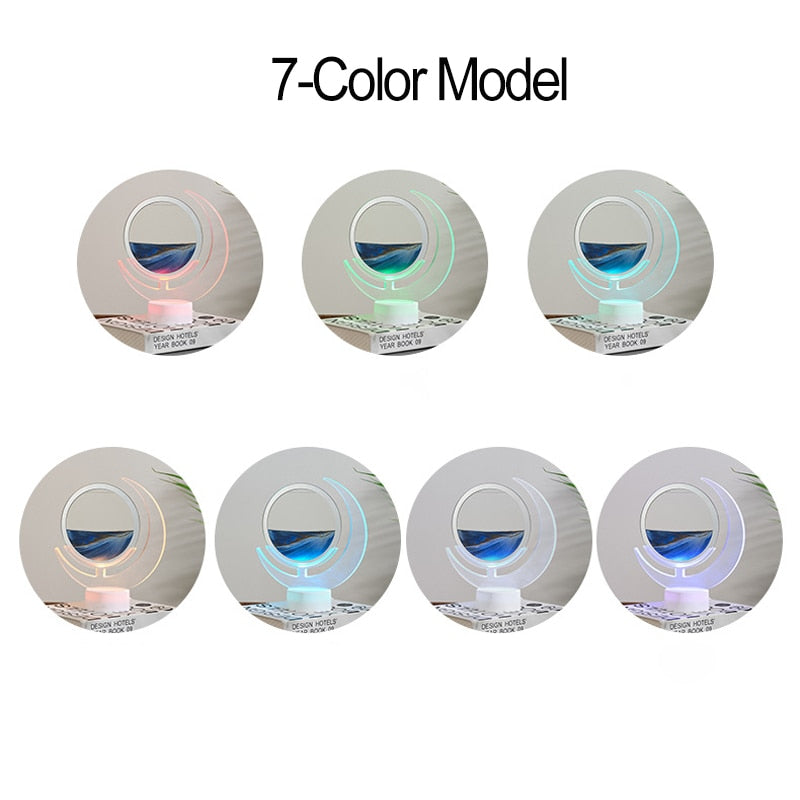 Sand Serenity Moon Shape Night Light