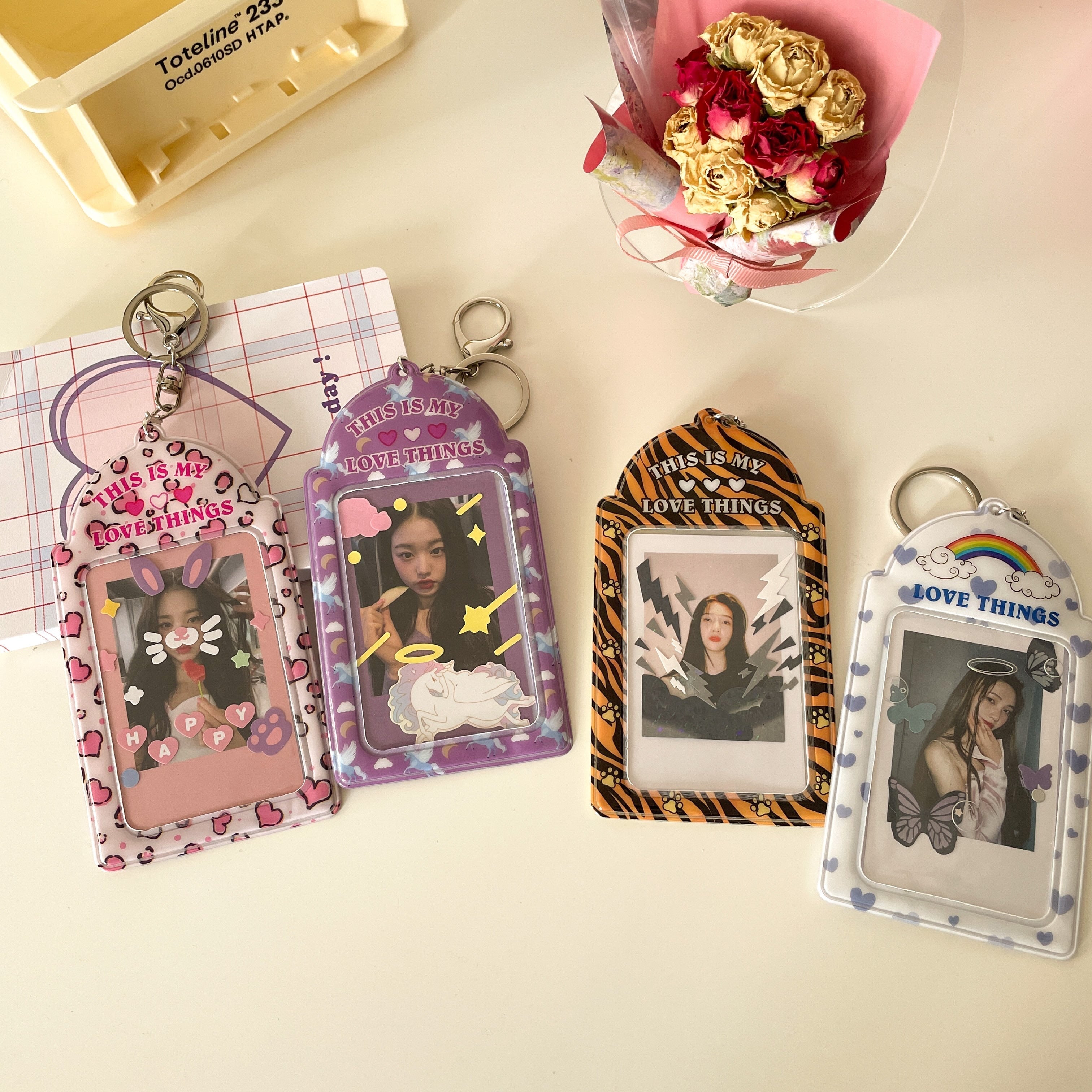 Mini Polaroid Holder Keychain