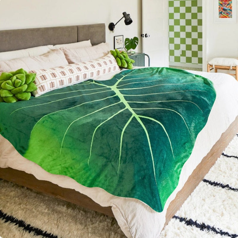 Super Soft Giant Leaf Blanket