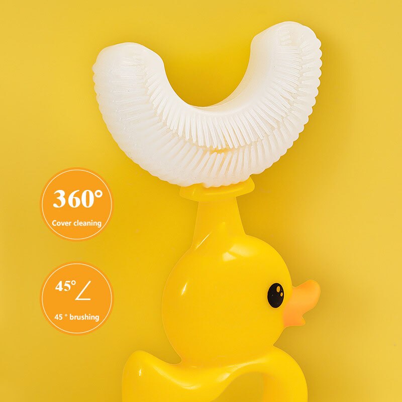 Duck U-Shaped Kids Toothbrush