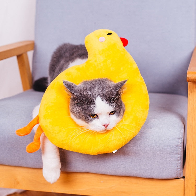 Soft Avocado-Shaped Pet Healing Collar