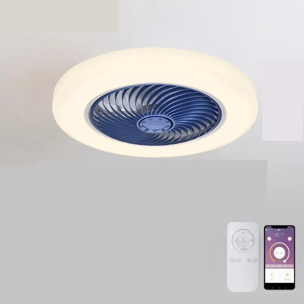 Silent Air Fan RC Invisible Blades Smart Ceiling Lamp