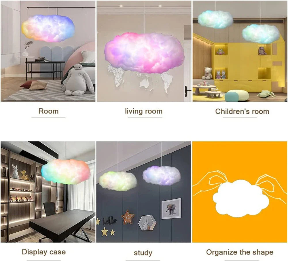 Cloudscape Glow 3D Cloud Smart Bedroom Light