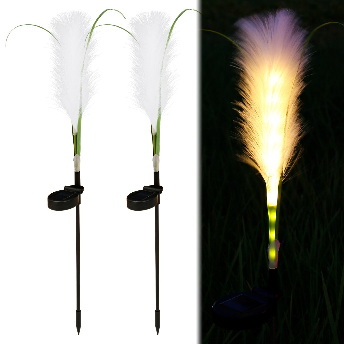 Outdoor Solar Waterproof Reed Garden Lights