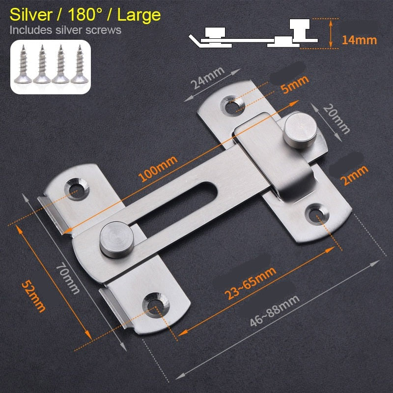 Sliding Simple Cabinet Closet Lock