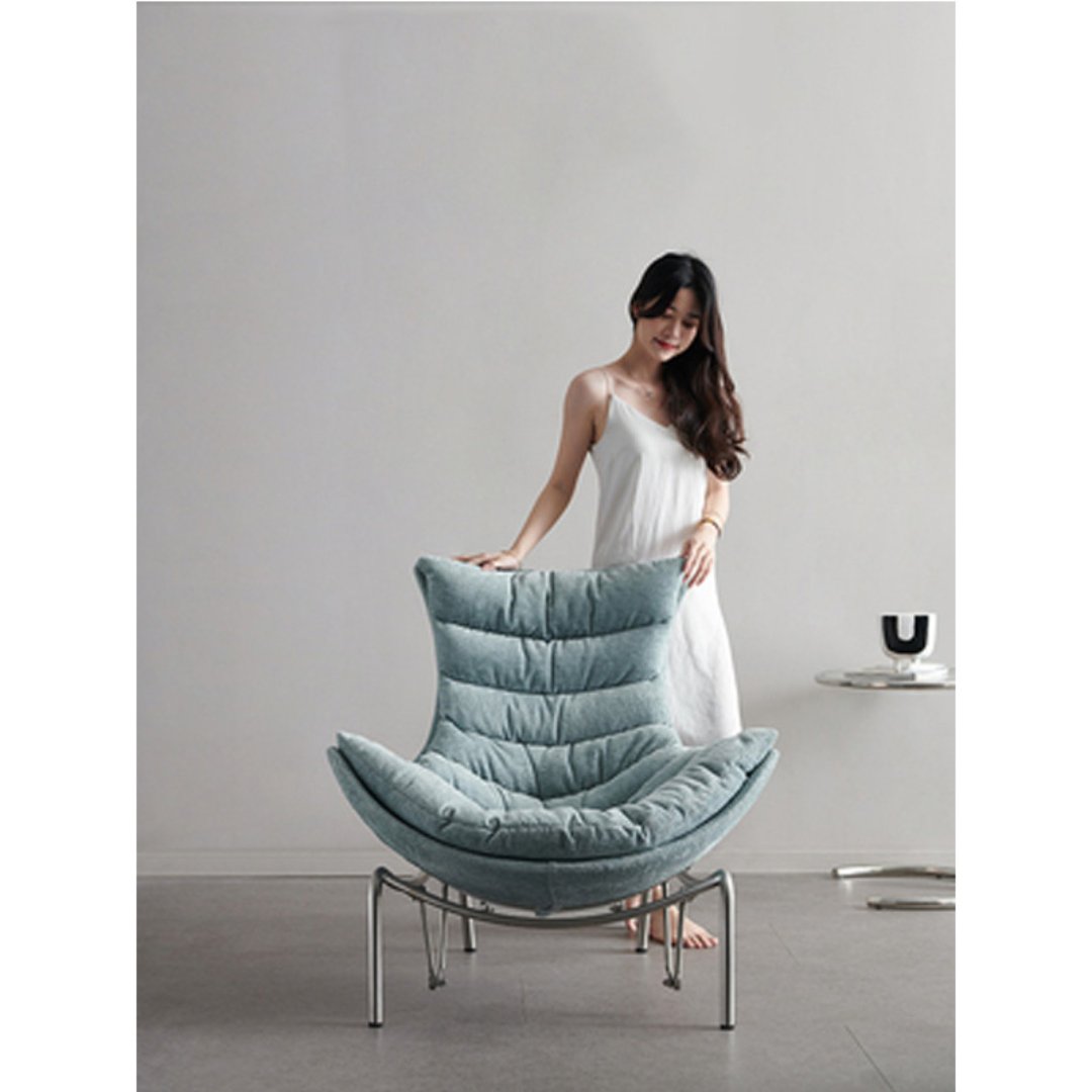 Relax Wave Casual Single Nordic Rocking Chair