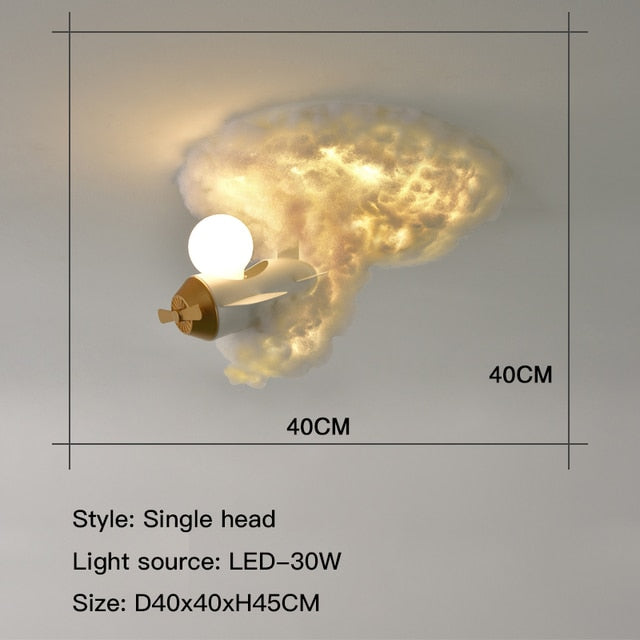 Space Blast Rocket LED Ceiling Lamp