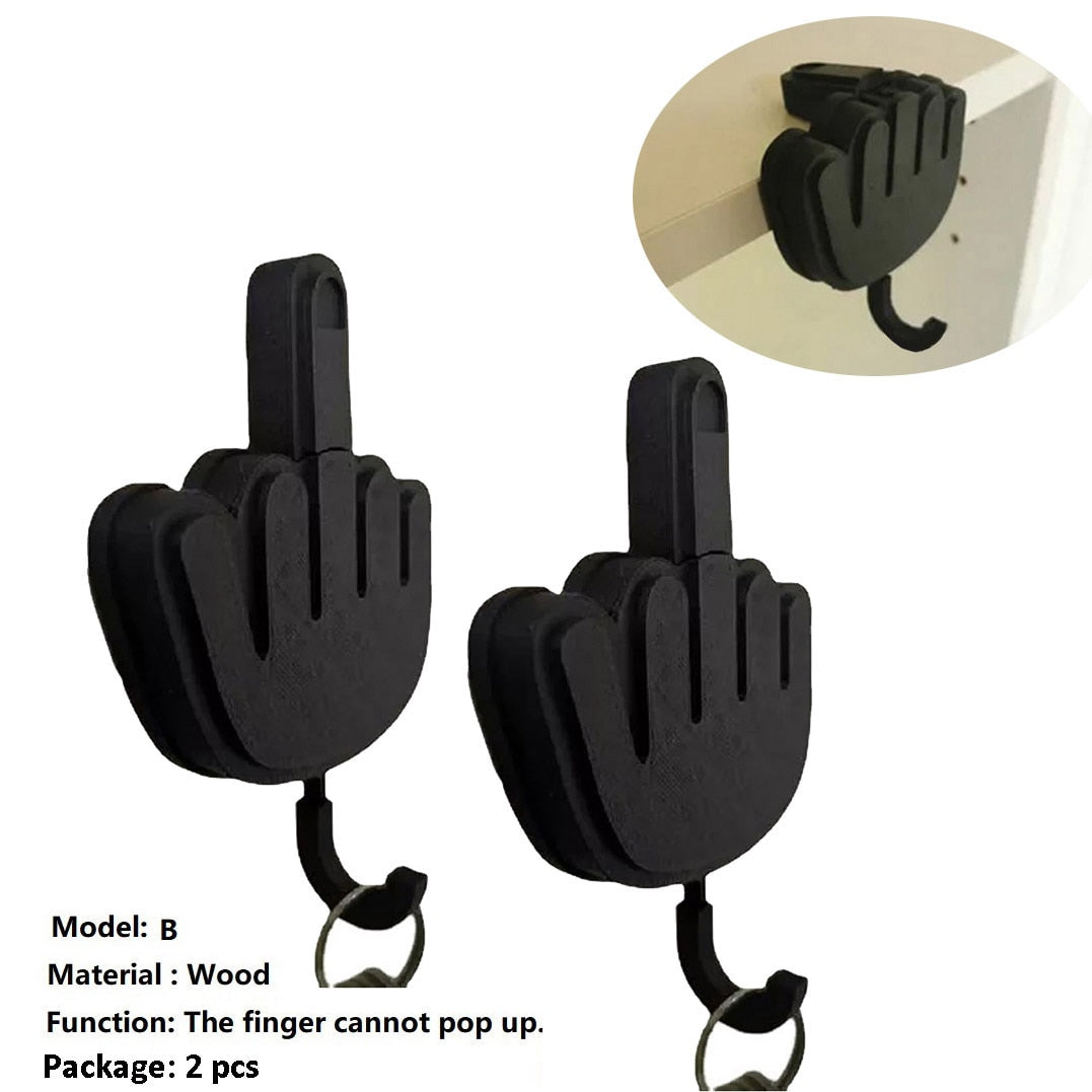 Middle Finger Wall Key Hook